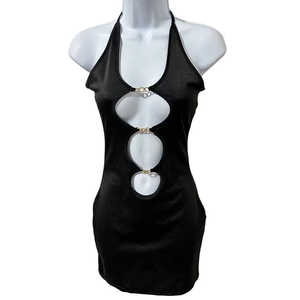 Shein black mini dress size XS. A460